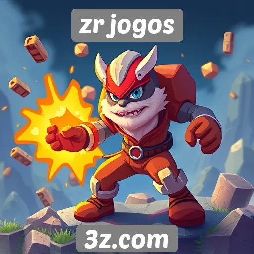navegação intuitiva e design do site zr jogos